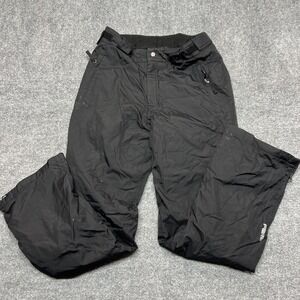 FERA Snow Pants Mens 32x32 Black Insulated Ski Adjustable Waist Zip Hem Pockets